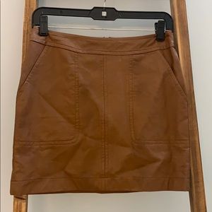 Kenzie leather skirt